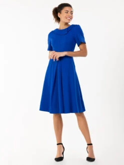 Jolie Moi Bay Peter Tea Dress, Royal Blue 11 Jolie Moi Bay Peter Tea Dress, Royal Blue -DORIA Clothing Shop M 151 8RoyalBlue 5
