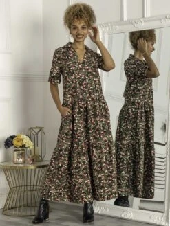 Andora Printed Maxi Dress, Floral Multi 8 Andora Printed Maxi Dress, Floral Multi -DORIA Clothing Shop M 2122 FloralMulti 1