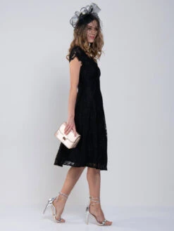 1950s Cap Sleeve Lace Prom Dress, Black -DORIA Clothing Shop MarchShoot 1887 2250X3000 682cf328 5af2 4d82 9a55 fc1558b6dd0a