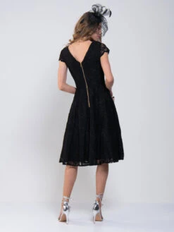 1950s Cap Sleeve Lace Prom Dress, Black -DORIA Clothing Shop MarchShoot 1890 2250X3000 1ead2965 d4a8 4787 81ed 5ac8f3183b26