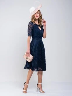 Fit And Flare Lace Midi Dress, Navy 8 Fit And Flare Lace Midi Dress, Navy -DORIA Clothing Shop MarchShoot 2299 2250X3000 fbda6d70 99aa 4234 bc36 69a0b0469962