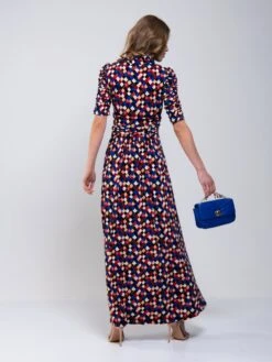 Tie Collar Maxi Dress, Black Geo 9 Tie Collar Maxi Dress, Black Geo -DORIA Clothing Shop MarchShoot 2901 2250X3000 0c0302ad a54b 43e3 947f 5f48f20b6a68