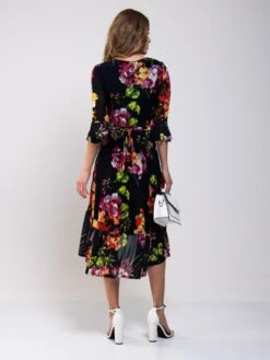 Jolie Moi Dipped Hem Mesh Midi Dress, Navy Floral -DORIA Clothing Shop MarchShoot 3857 2250X3000 77b4340d 5cb7 4920 a9f2 86604350f5aa