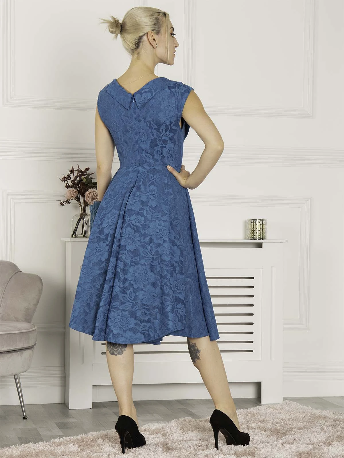 Ruched Crossover Bust Prom Dress, Dark Teal 2 Ruched Crossover Bust Prom Dress, Dark Teal - Image 2