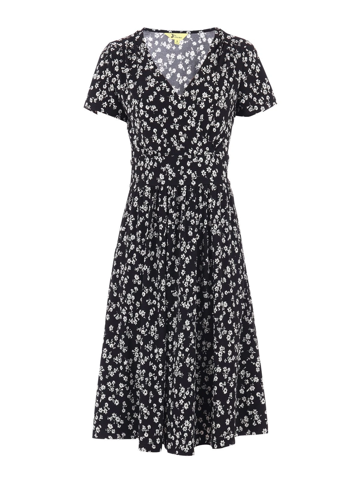 Sweetheart Neck Swing Dress, Black/White 5 Sweetheart Neck Swing Dress, Black/White - Image 5