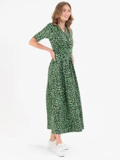 Jolie Moi Denise Maxi Dress, Green Animal/Multi -DORIA Clothing Shop S621 133GreenAnimal 5
