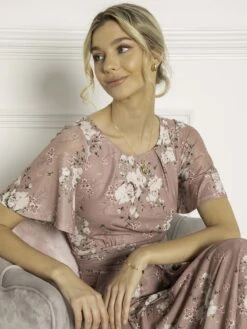 Sapphire Mesh Dress, Dusty Pink -DORIA Clothing Shop SW 162 6 DustyPink 5