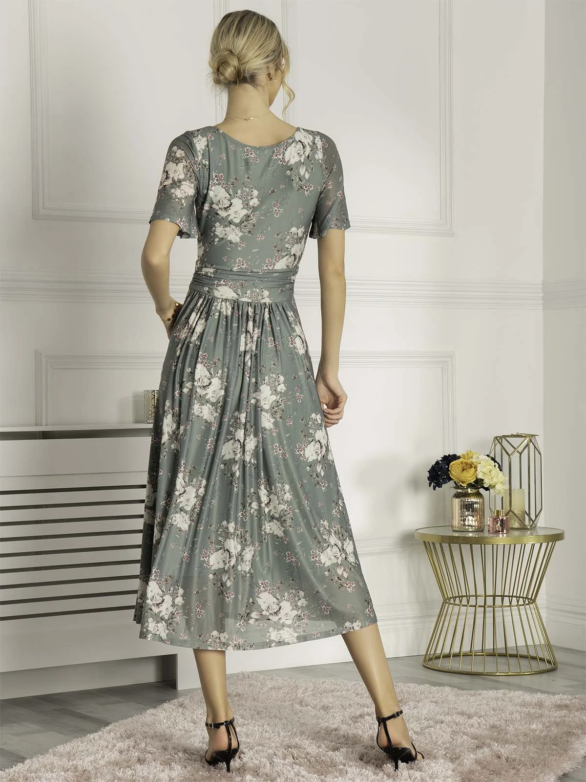 Sapphire Mesh Dress, Dark Green 5 Sapphire Mesh Dress, Dark Green - Image 5