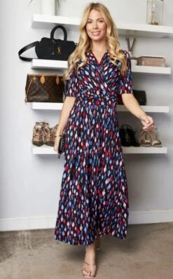 Coleen Jersey Maxi Dress, Navy Multi -DORIA Clothing Shop Screenshot2022 03 08at08.16.19copy