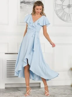 Vella Frill Wrap Maxi Dress, Baby Blue 11 Vella Frill Wrap Maxi Dress, Baby Blue -DORIA Clothing Shop VE 7273 BabyBlue 3 393417e7 630e 4870 94a2 9f75d88c7bdd