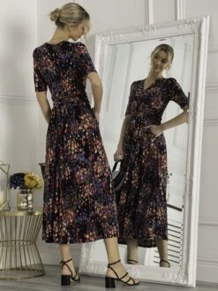 Jolie Moi Asuka Jersey Maxi Dress, Navy Multi 7 Jolie Moi Asuka Jersey Maxi Dress, Navy Multi -DORIA Clothing Shop W621 133 NavyMulti 3