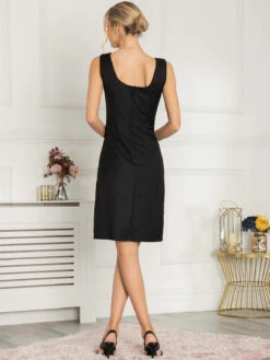 Jolie Moi Cressida Shift Dress, Black -DORIA Clothing Shop WK 1723 Black 4
