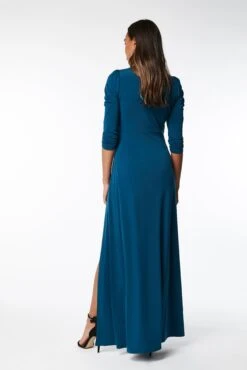 Twist Knot Front Maxi Dress, Dark Teal -DORIA Clothing Shop WL920033106 B 1 0309091e a5d4 4882 a92b 7c57d1042bc5