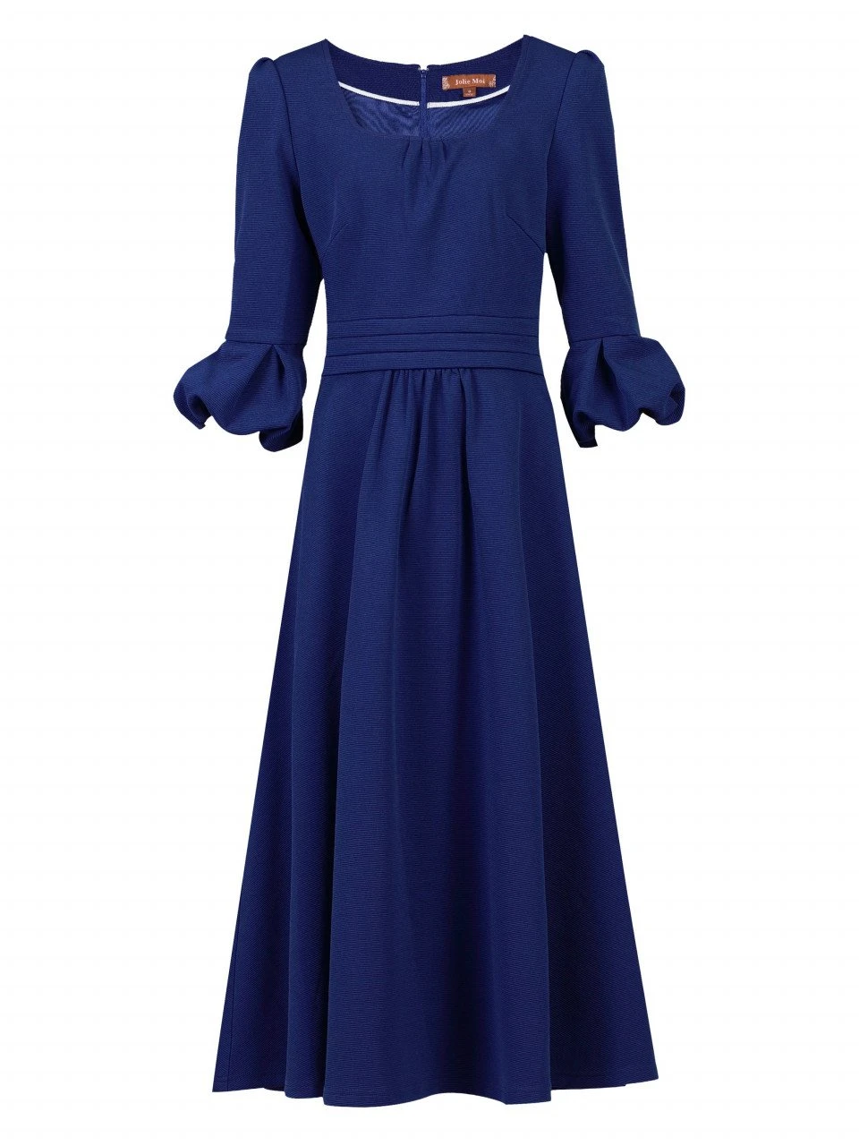 Jolie Moi Bell Sleeve Midi Dress, Royal Blue 6 Jolie Moi Bell Sleeve Midi Dress, Royal Blue - Image 6