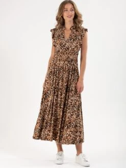 Frill Shoulder Maxi Dress, Brown Animal 8 Frill Shoulder Maxi Dress, Brown Animal -DORIA Clothing Shop sampl6 c46252d9 7435 4ef8 9a75 1dda31d21dd2